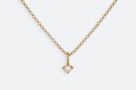 COLGANTE PLATA DE LEY 925 9362 OP, ACABADO EN ORO BRILLO DE 1 MICRA DE ORO DE 24 KT, PERLA NATURAL.